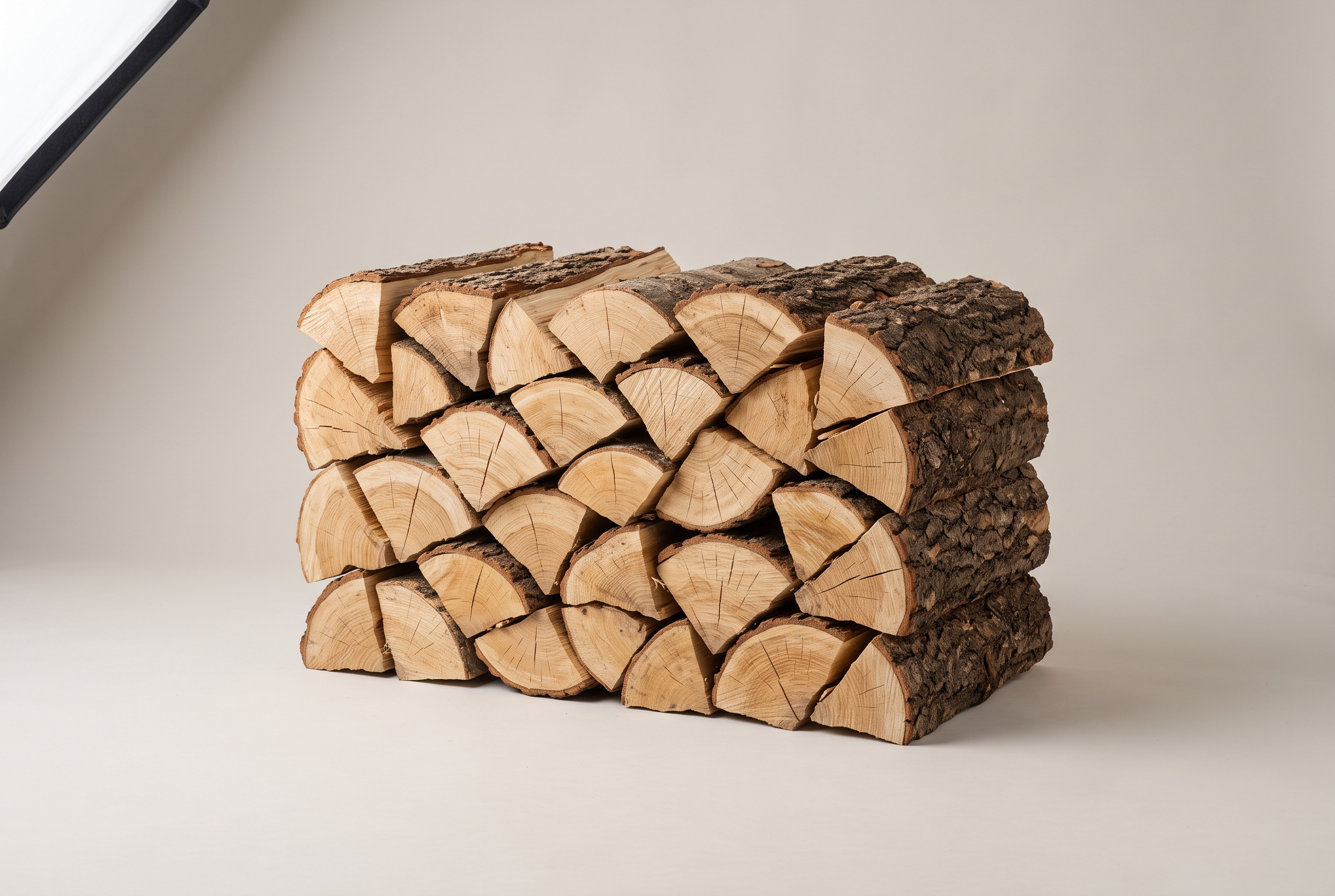 Bûches de feuillus fendues